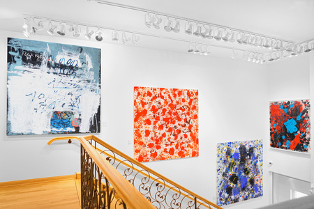 JORGE LUIS SANTOS (b. 1973): An Explosion of Color, Nine selected artworks
