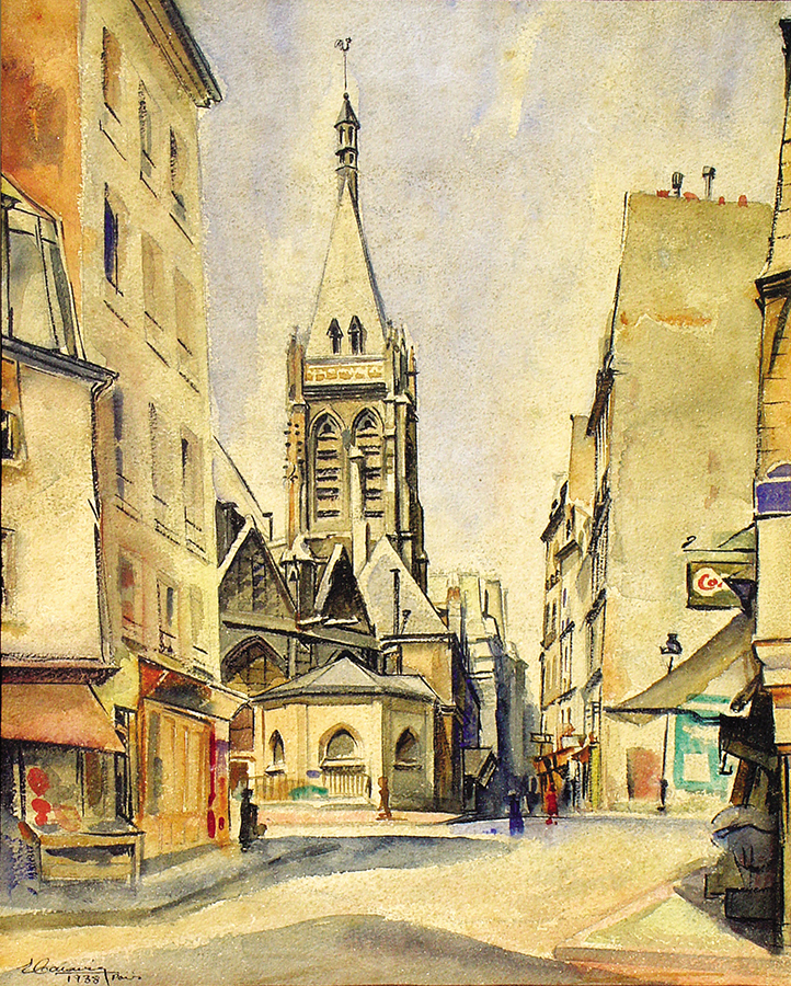 Church in Paris <br>
<i>(Iglesia de Pars)</i> by Enrique Caravia