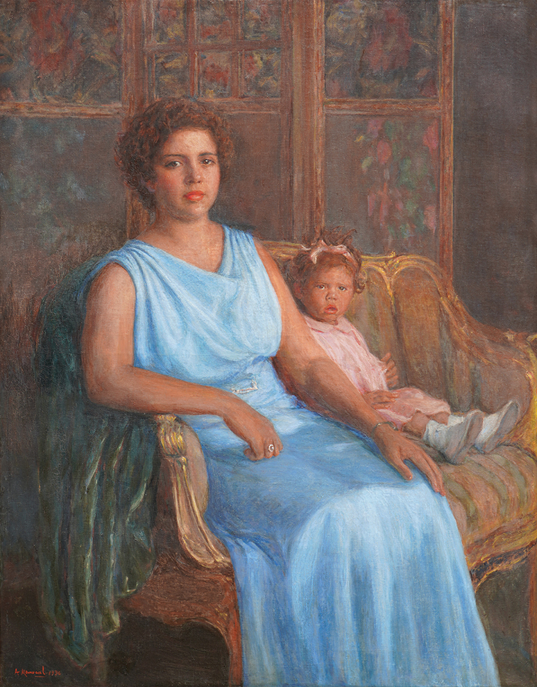 Portrait of Mother and Daughter<br>
<i>(Retrato de Madre e Hija)</i> by Armando Menocal