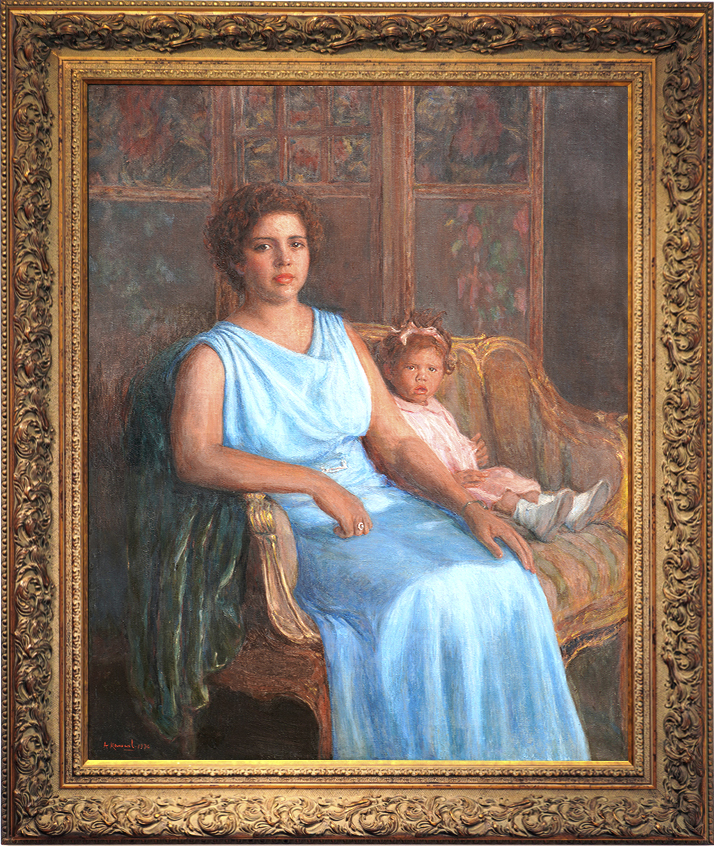 Portrait of Mother and Daughter<br>
<i>(Retrato de Madre e Hija)</i> by Armando Menocal