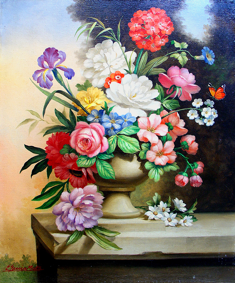 Flower Vase<br>
<i>(Florero)</i> by Evelio Garca Mata