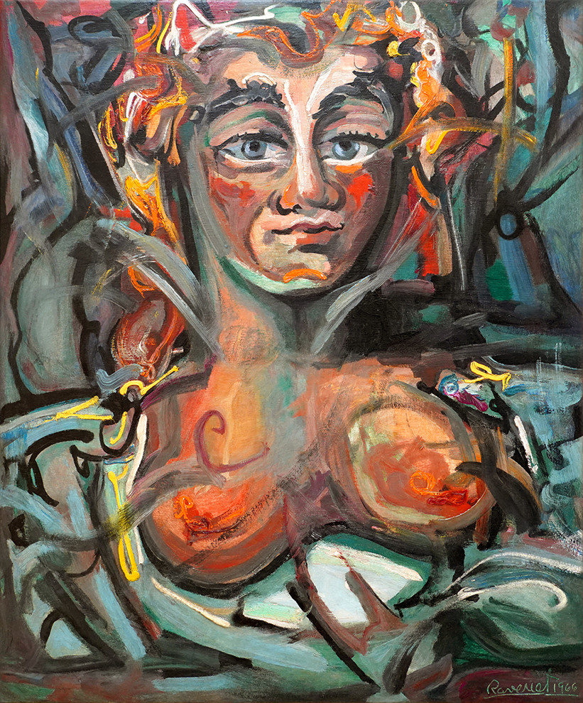 Woman, Carnival Figure<br>
<i>(Mujer, Figura de Carnaval)</i> by Domingo Ravenet