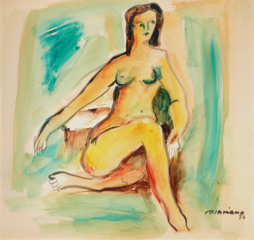 Female Nude<br>
<i>(Desnudo de Mujer)</i> by Mariano Rodríguez