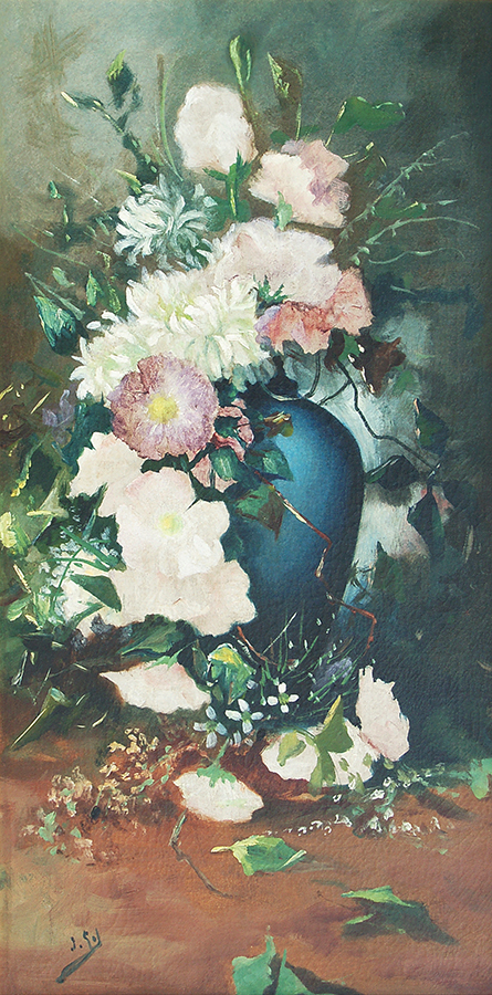 Vase with Dry Flowers<br>
<i>(Búcaro con Flores Secas)</i> by Juan Gil García