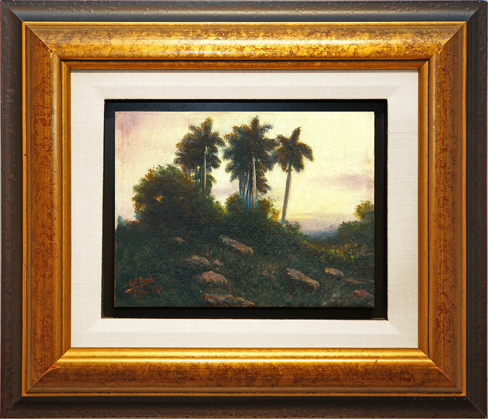 Landscape and Palms<br>
<i>(Paisaje y Palmas)</i> by Juan Gil Garca