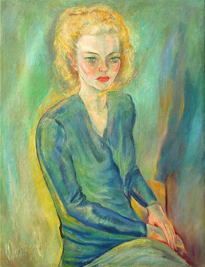 Portrait of Fernande Lescot<br>
<i>(Retrato de Fernande Lescot)</i> by Carlos Enríquez