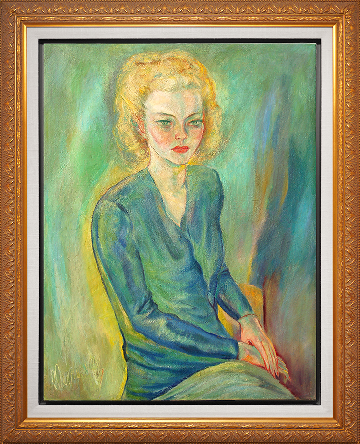 Portrait of Fernande Lescot<br>
<i>(Retrato de Fernande Lescot)</i> by Carlos Enrquez