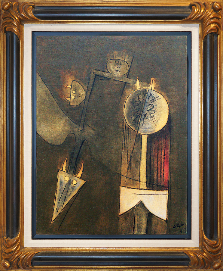 Untitled [Rendezvous at Twilight]S<br>
<i>(in Título [Encuentro Crepuscular])</i>
 by Wifredo Lam
