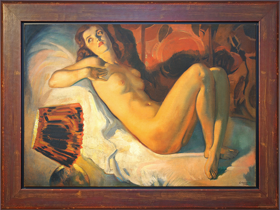 Nude of Woman<br>
<i>(Desnudo de Mujer)</i> by Enrique Caravia