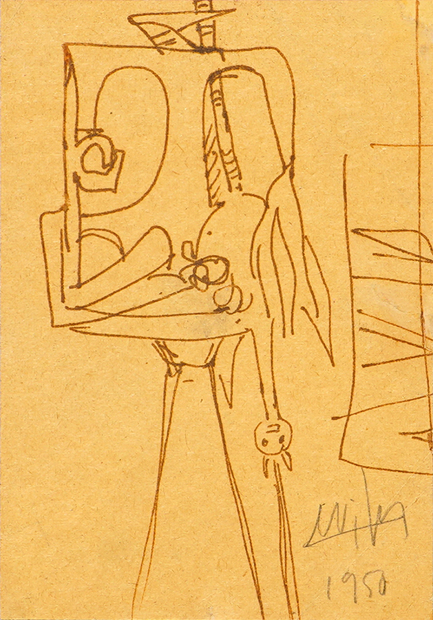 Untitled [Femme Cheval]<br>
<i>(Sin Título [Mujer Caballo])</i> by Wifredo Lam