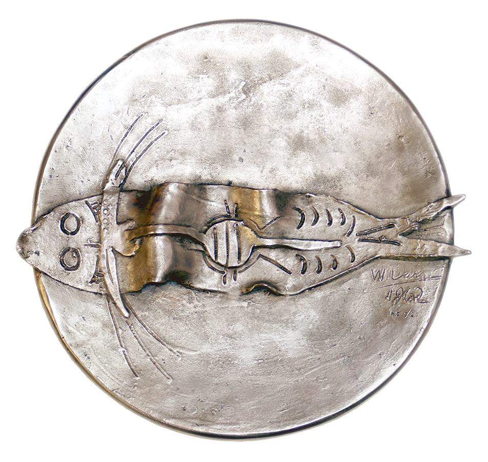 Plate with Fish <br>
<i>(Plato con Pescado)</i>  by Wifredo Lam