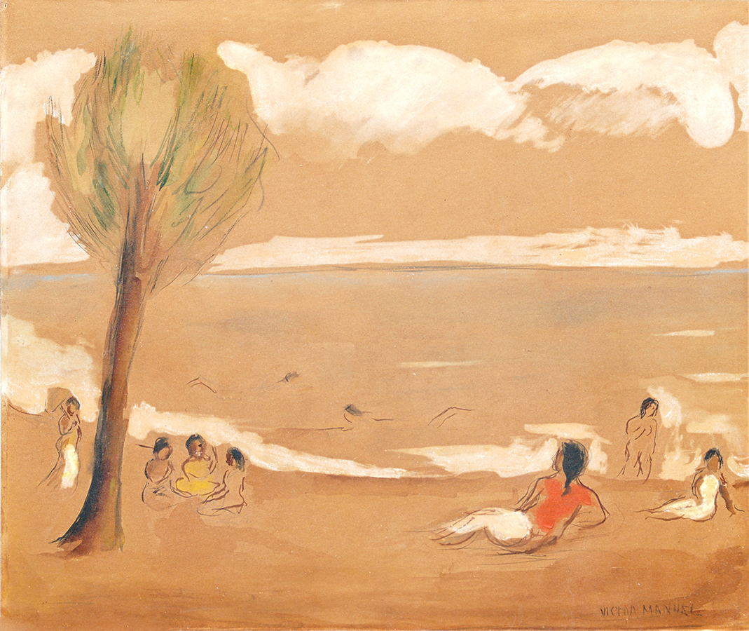 Figures at The Beach <br>
<i>(Figuras en La Playa)</i> by Víctor Manuel García