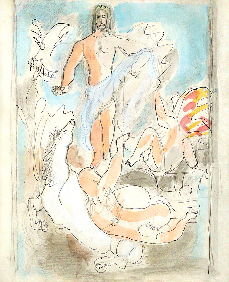 Sketch for the Resurrection <br>
<i>(Boceto para Resurrección)</i></i by Mariano Rodríguez