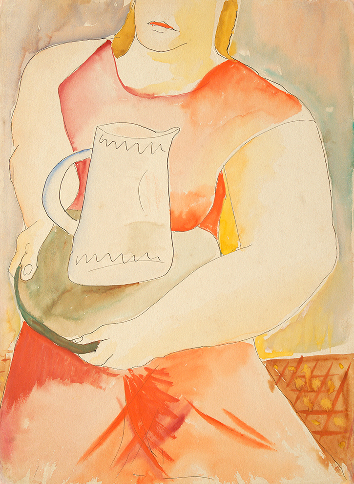 Woman with Jar<br>
<i>(Mujer con Jarra )</i> by Mariano Rodríguez
