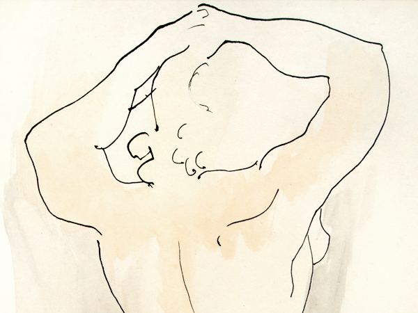 Nude Woman from the Back <br>
<i>(Desnudo de Mujer de Espaldas)</i> by Mariano Rodríguez