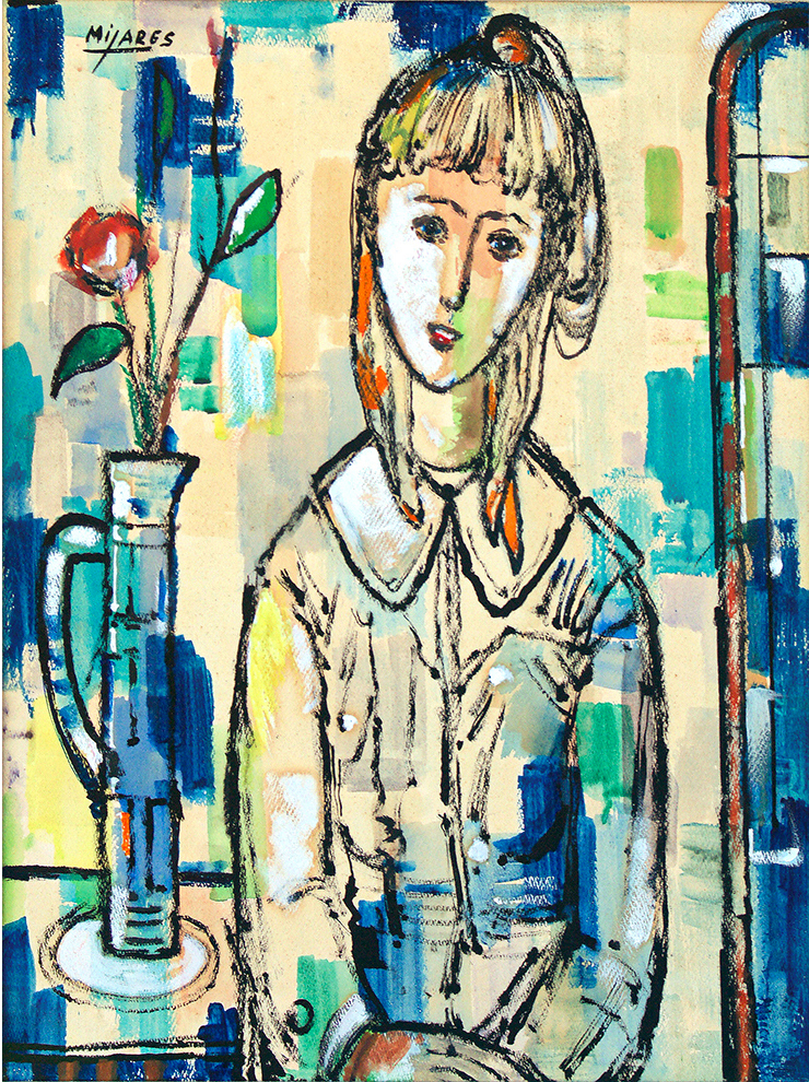 Young Lady in Interior <br>
<i>(Joven en Interior)</i> by José Mijares