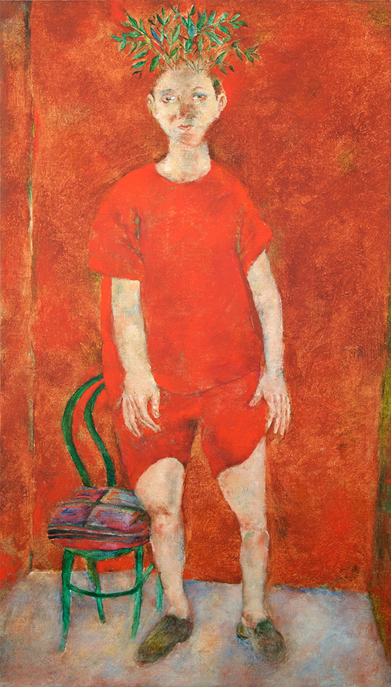 Dreamer in Red <br>
<i>(Soñador en Rojo)</i> by Arturo Rodríguez