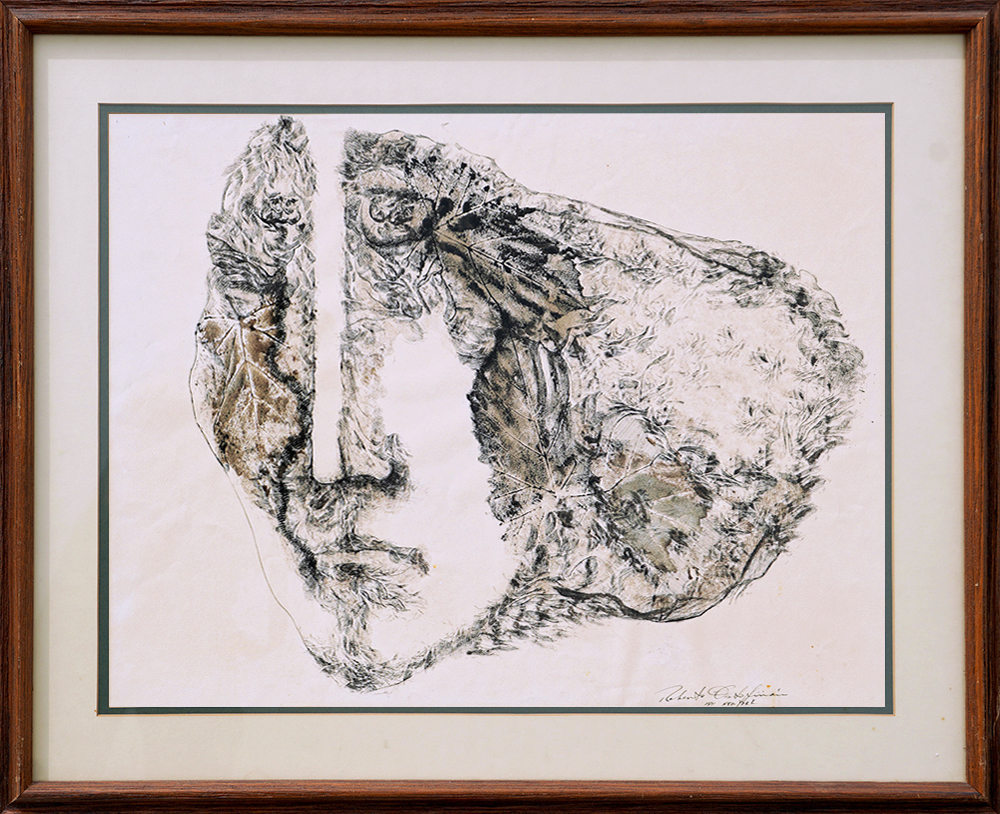 Face and Leaves<br>
<i>(Rostro y Hojas)</i> by Roberto Estopin