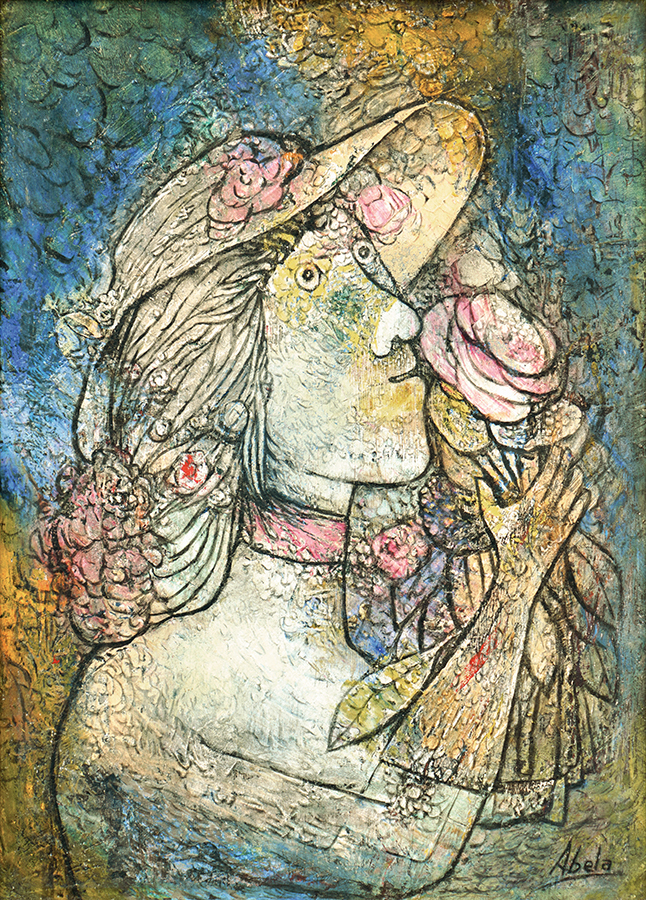 Lady with Flowers <i>(Dama con Flores)</i>    by Eduardo Abela