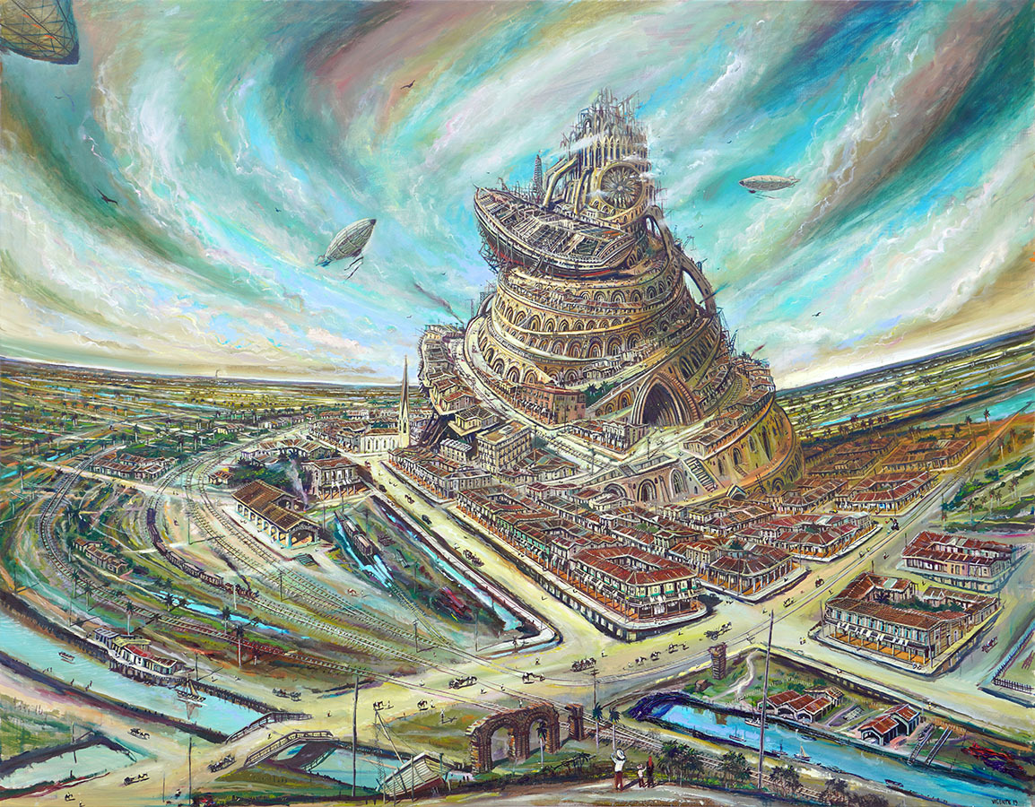 The Ark, The Tower and Mount Ararat <br>
<i>(El Arca, la Torre y el Monte Ararat)</i> by Vicente Hernández