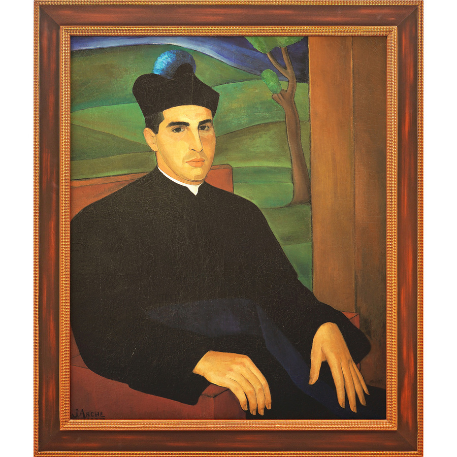 Portrait of Monsignor Angel Gaztelu <br>
<i>(Retrato de Monseor Angel Gaztelu)</i>    by Jorge Arche