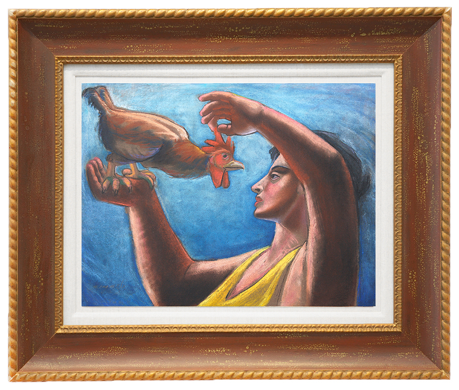 Woman and Rooster <br> <i>(Mujer y Gallo)</i> by Carmelo Gonzlez