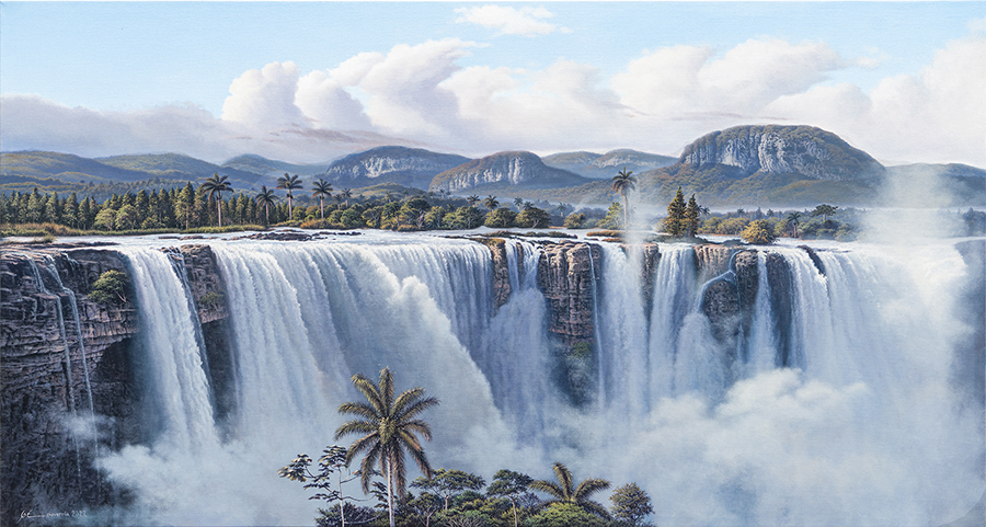 The Great Waterfall <br>
<i>(La Gran Cascada)</i> by Giosvany Echevarría