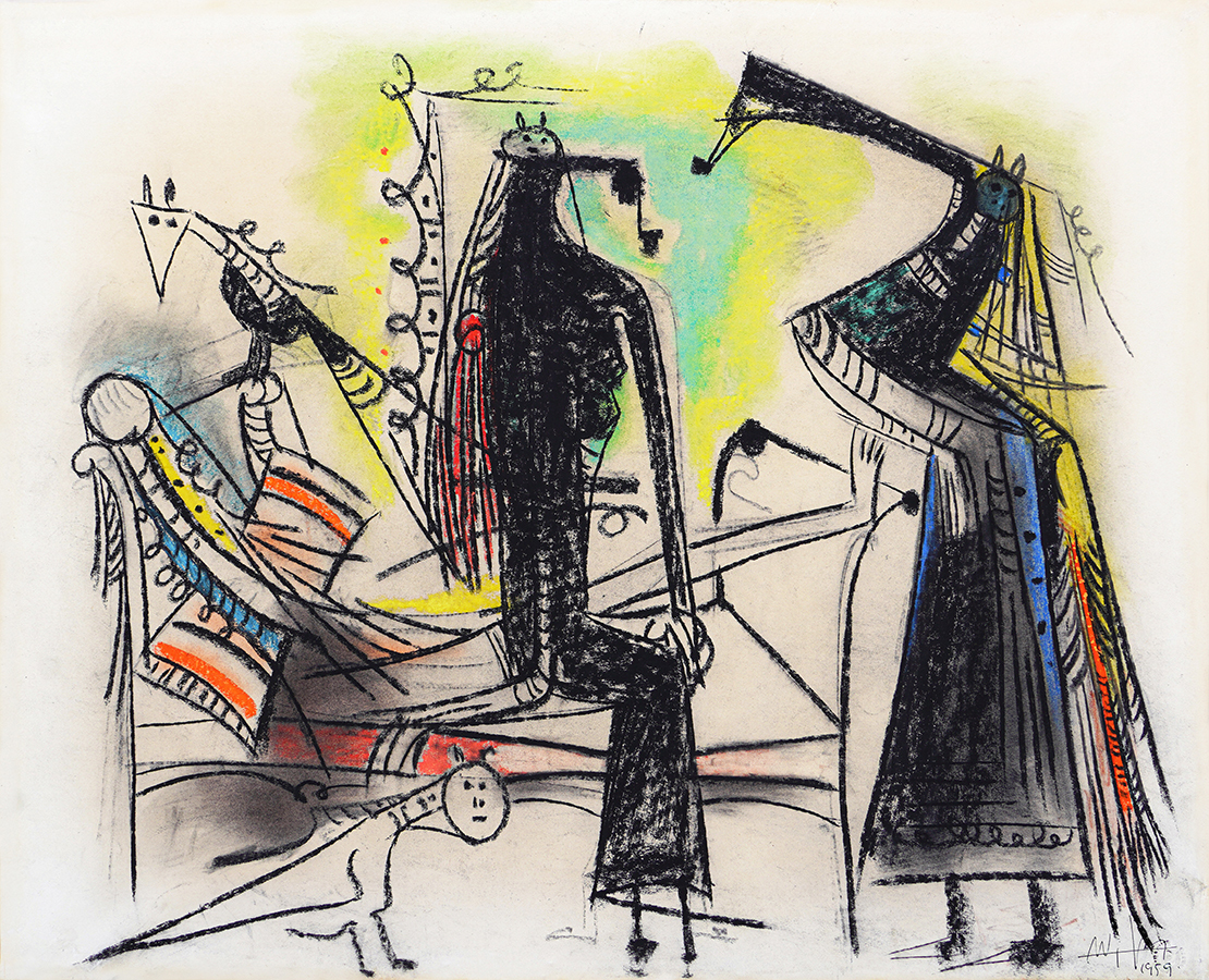 a Va Mal <br>
 by Wifredo Lam