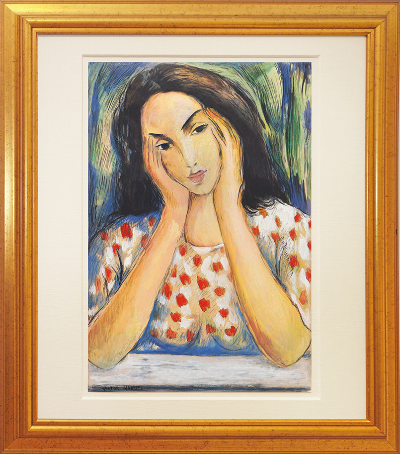 Portrait of a Young Lady <br><i>(Retrato de una Joven)</i> by Vctor Manuel Garca