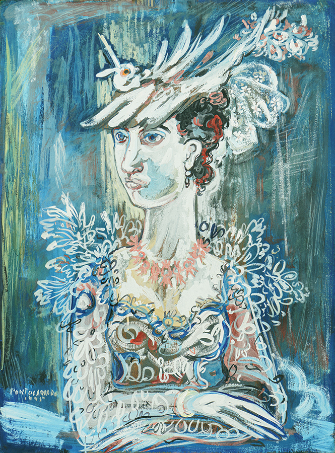 Portrait of a Lady <br>
<i>(Retrato de Dama)</i> by Ren Portocarrero