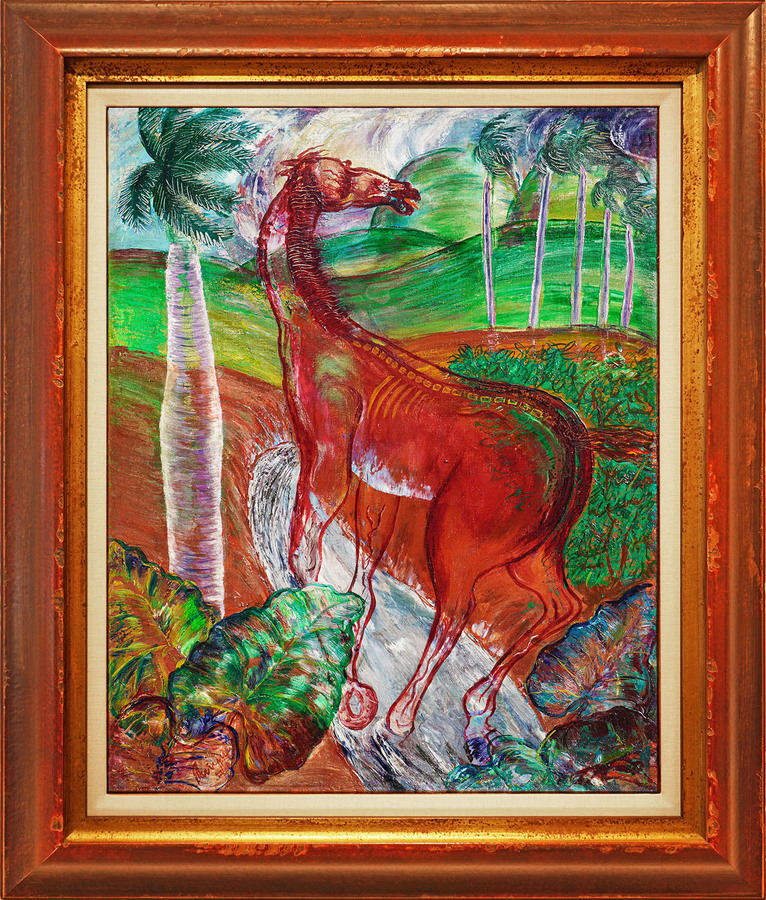 Red Horse  <br>
<i>(Caballo Rojo)</i> by Carlos Enrquez