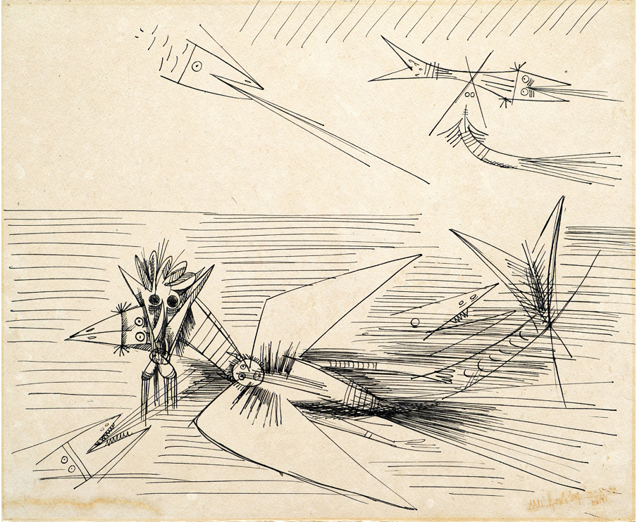 Fishing Horn <br><i>(Cordel de Pescar)</i> by Wifredo Lam