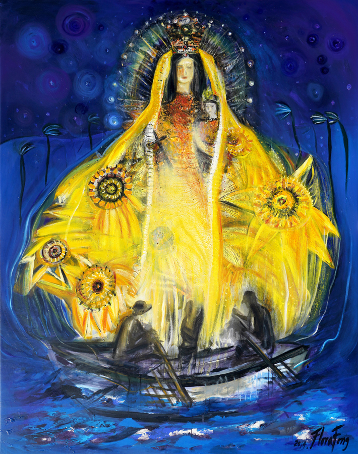 Virgin of Charity <br>
<i>(Virgen de La Caridad)</i> by Flora Fong