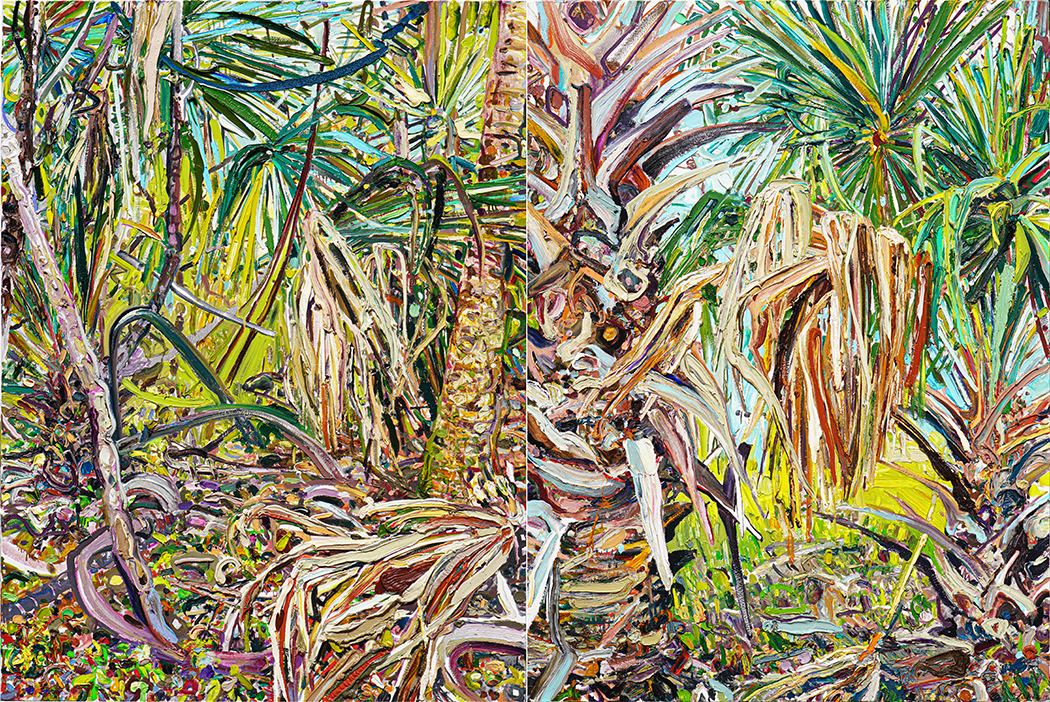 North Florida Palm Brush [from the series Cumulative Nature]<br>
<i>(Palmeras del Norte de la Florida [de la serie Naturaleza Acumulativa])</i> by Lilian Garcia-Roig