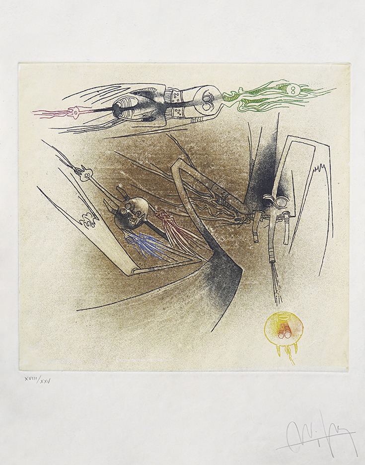 Apostroph' Apocalypse [#6621]<br> by Wifredo Lam (Lithographs)