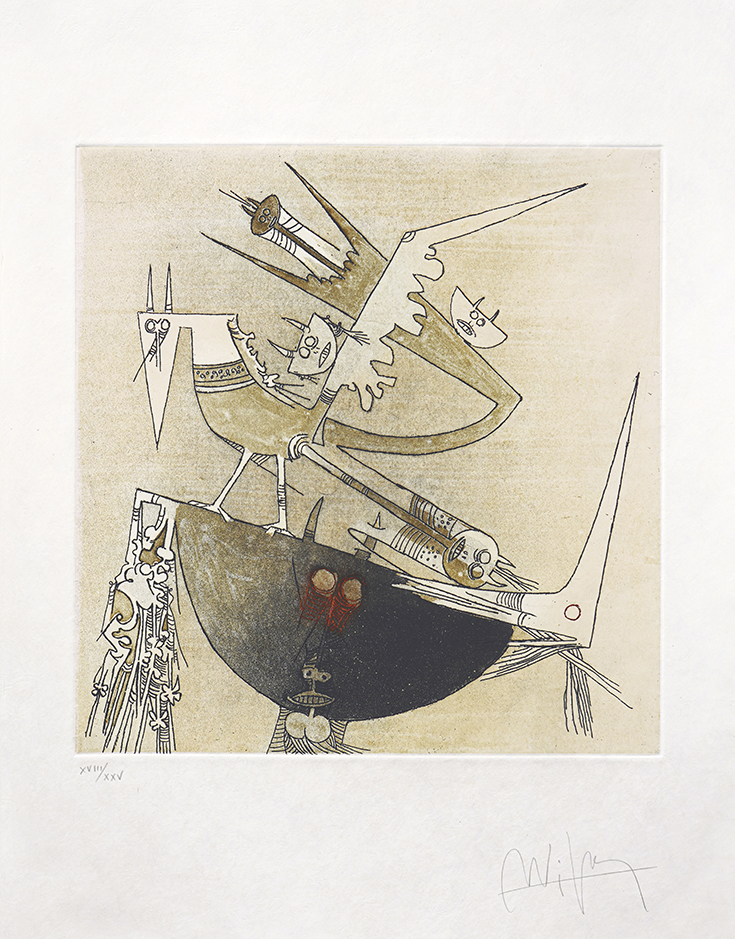 Apostroph' Apocalypse [#6629]<br> by Wifredo Lam (Lithographs)