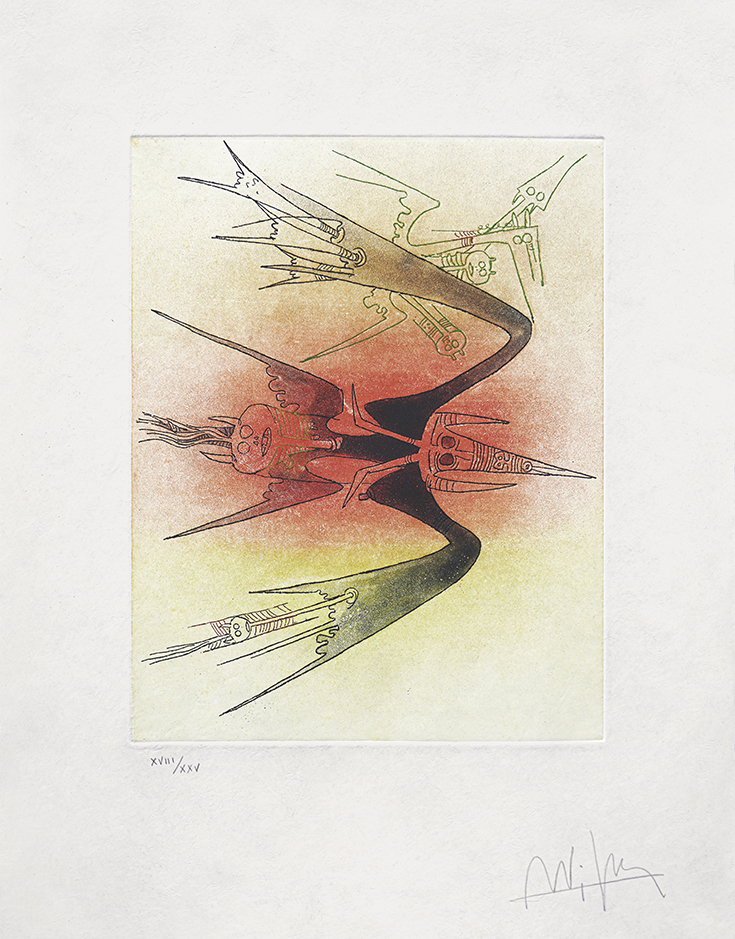 Apostroph' Apocalypse [#6628]<br> by Wifredo Lam (Lithographs)