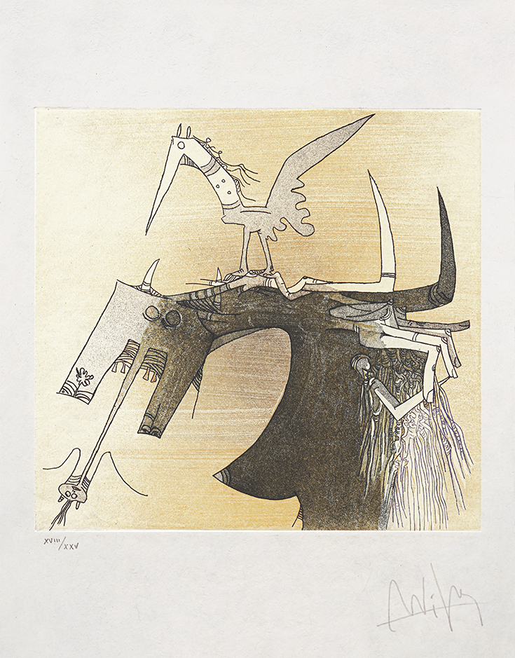 Apostroph' Apocalypse [#6625]<br> by Wifredo Lam (Lithographs)