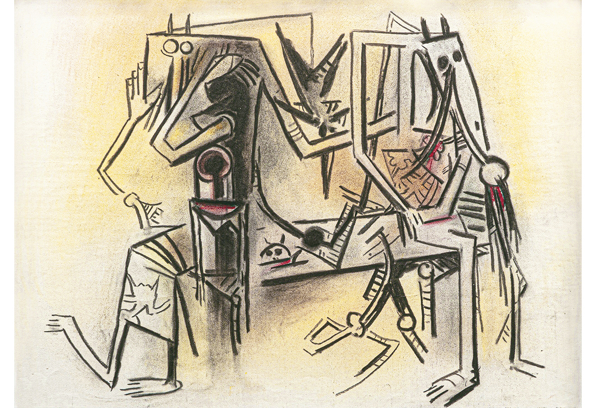 Untitled [The Couple]<br>
<i>(Sin Ttulo [La Pareja])</i> by Wifredo Lam