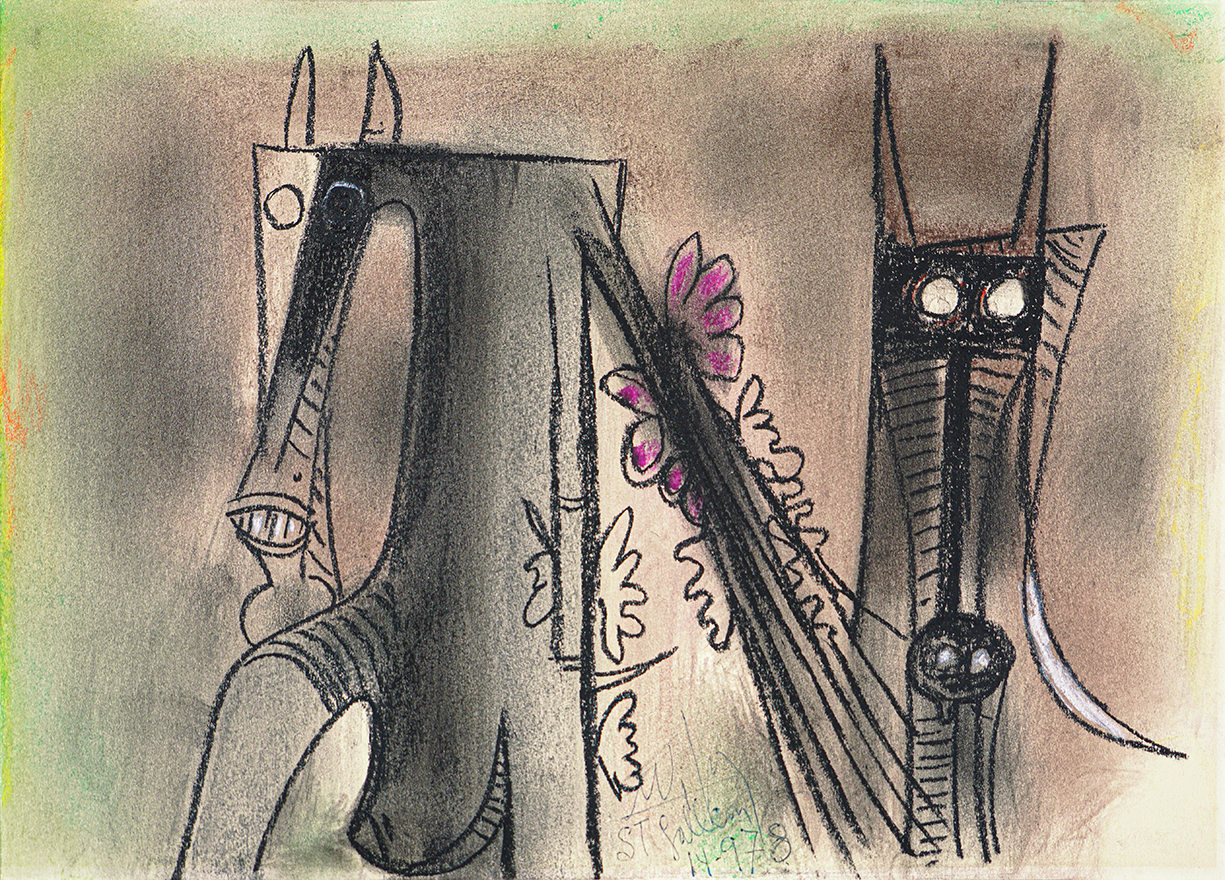 Untitled [The Couple]<br>
<i>(Sin Ttulo [La Pareja])</i>  by Wifredo Lam