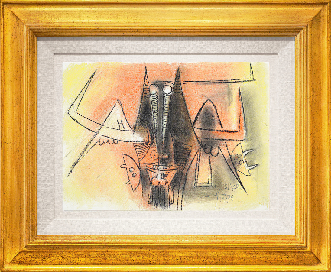Untitled [Encounter at Dawn]<br>
<i>(Sin T�tulo [Encuentro al Amanecer])</i>  by Wifredo Lam