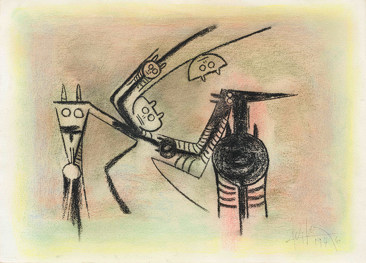 Untitled [Figures]<br>
<i>(Sin Ttulo [Figuras])</i>  by Wifredo Lam