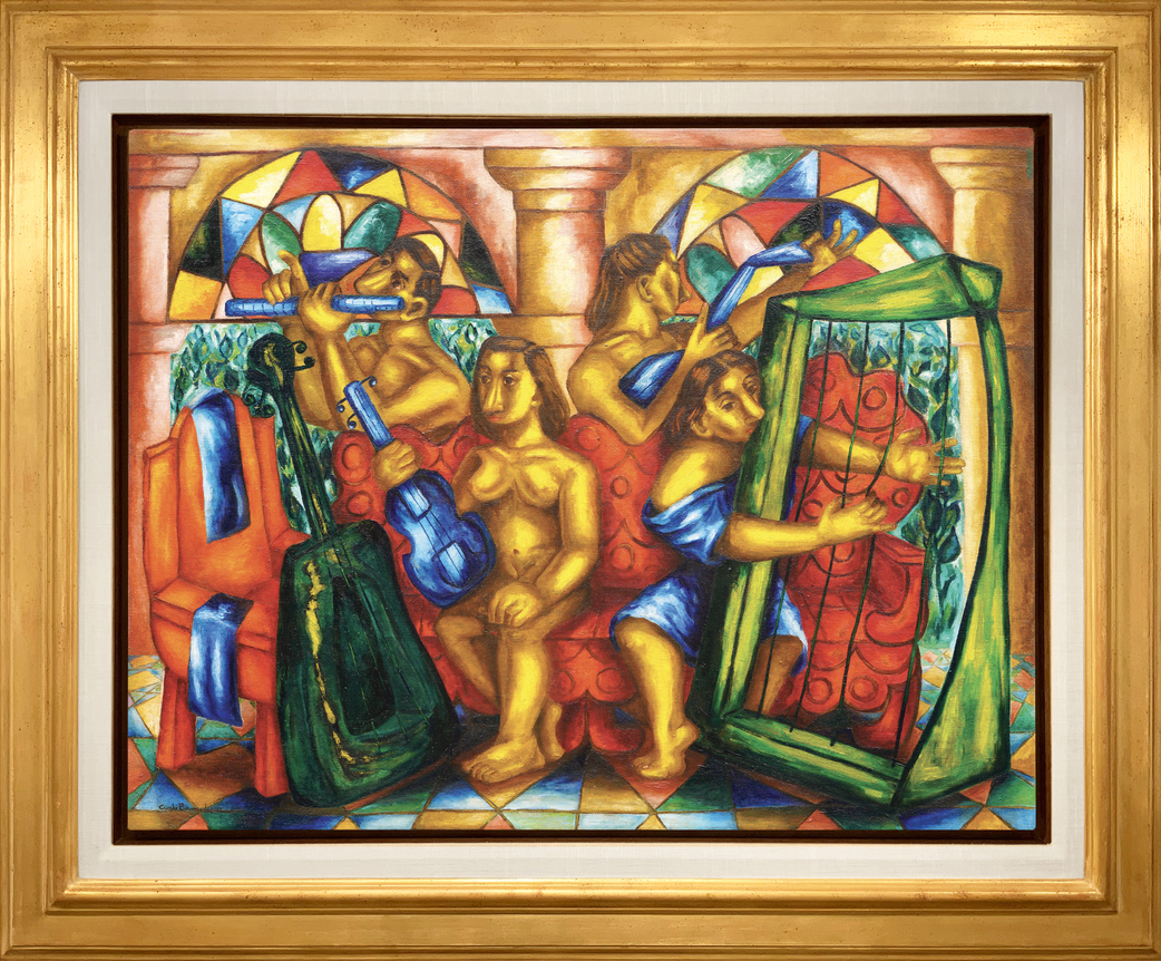 The Musicians <br>
<i>(Los Musicos)</i> by Cundo Berm�dez