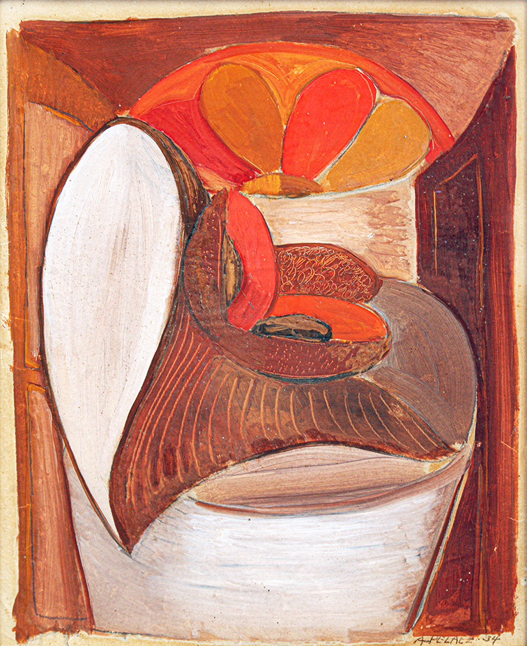 Still Life with Mamey <br><i>
(Naturaleza Muerta con Mameyes)</i> by Amelia Pelez