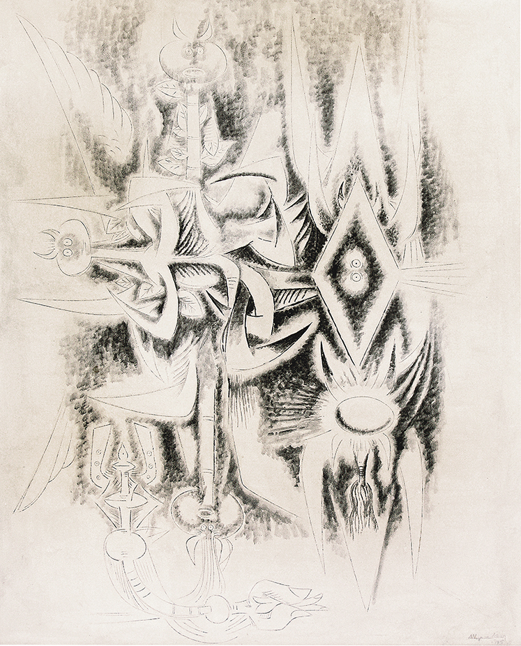 Au Defaut du Jour <br><i>
(En Lugar del Da)</i> by Wifredo Lam