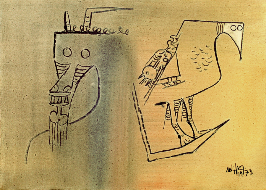 Composition<br>
<i>(Composicin)</i>  by Wifredo Lam