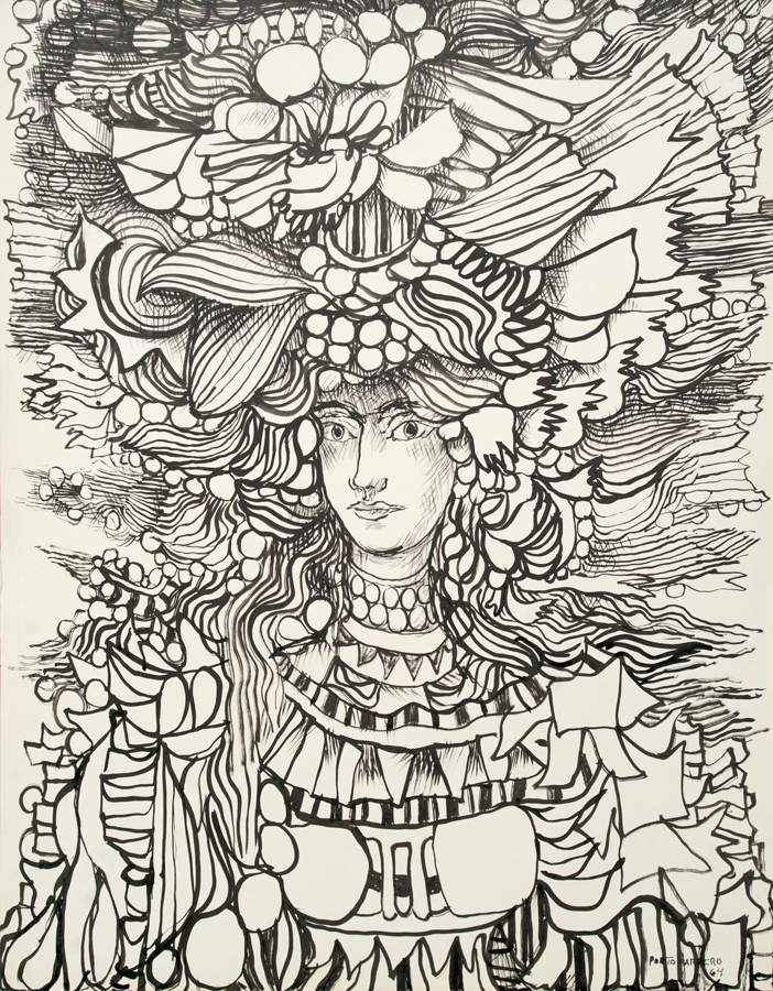 Ornamented Figure <br>
<i> (Figura Ornamentada) </i> by Ren Portocarrero