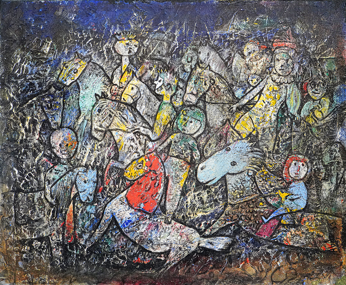 Child Riders <br><i>(Nios Jinetes)</i> by Eduardo Abela