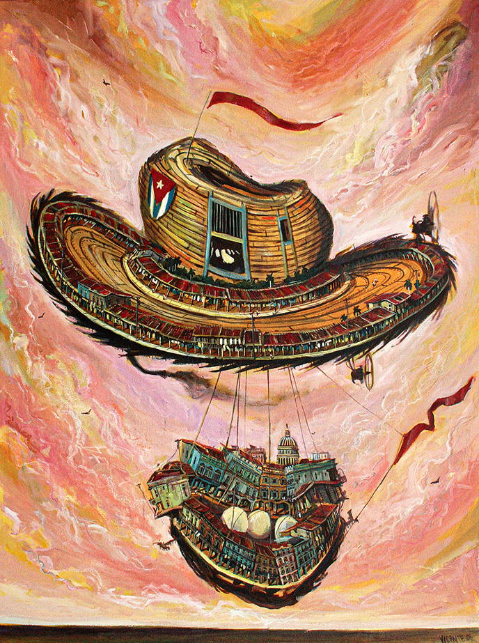 A Nest in the Hat <br>
<i>(Un Nido en el Sombrero)</i> by Vicente Hernndez