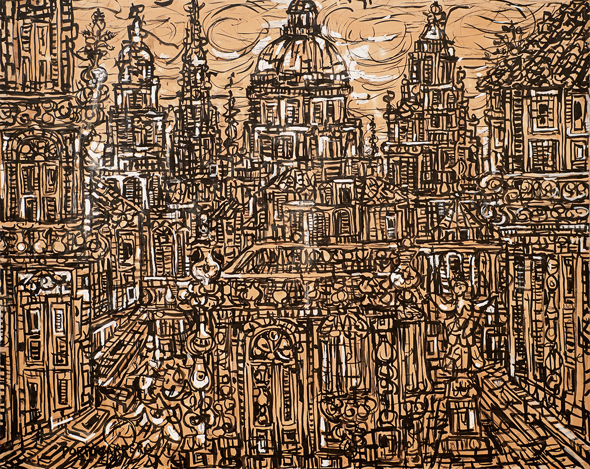 City<br>
<i>(Ciudad)</i> by Ren� Portocarrero